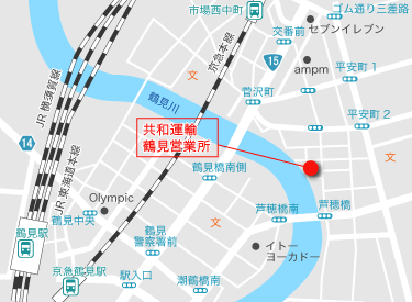 地図：鶴見営業所